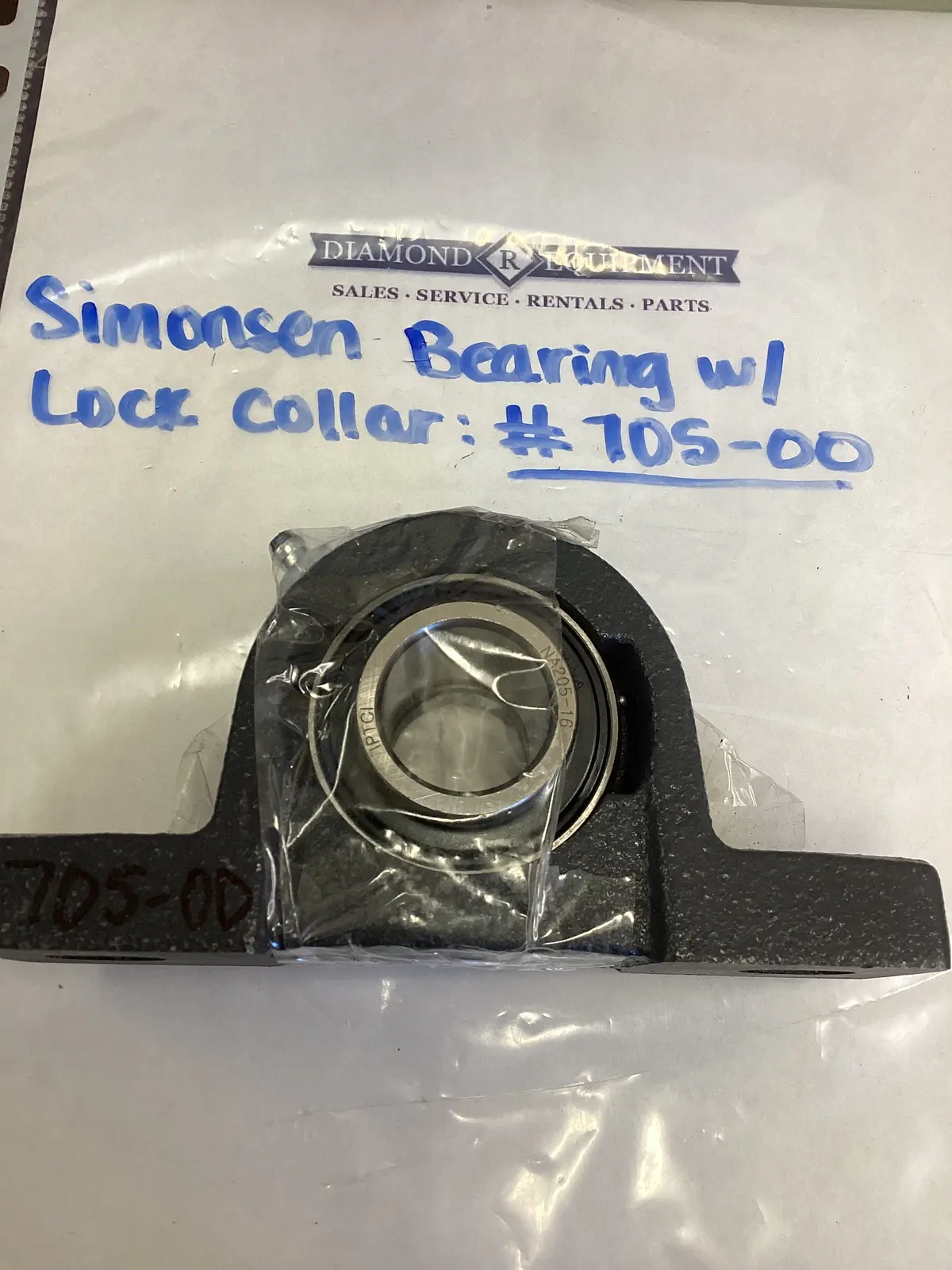 Simonsen Bearing W/ Lock Collar: #705-00 1