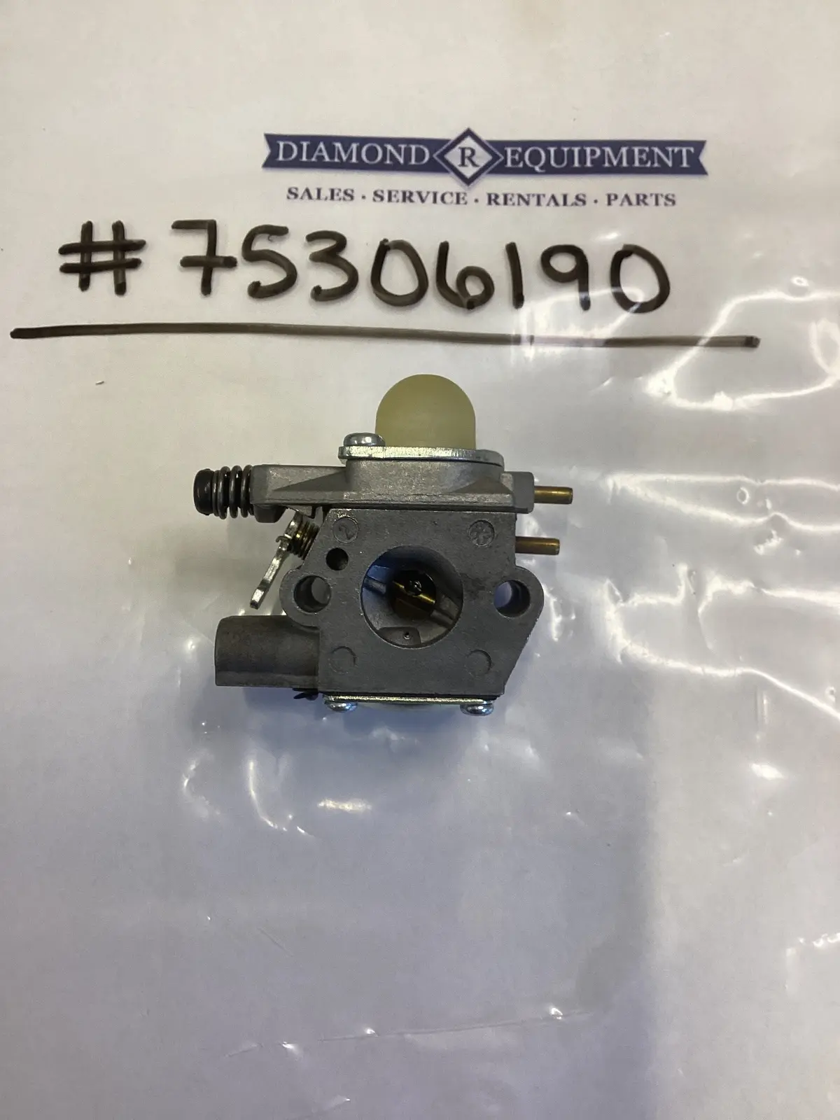 Walbro Carburetor: #75306190 1