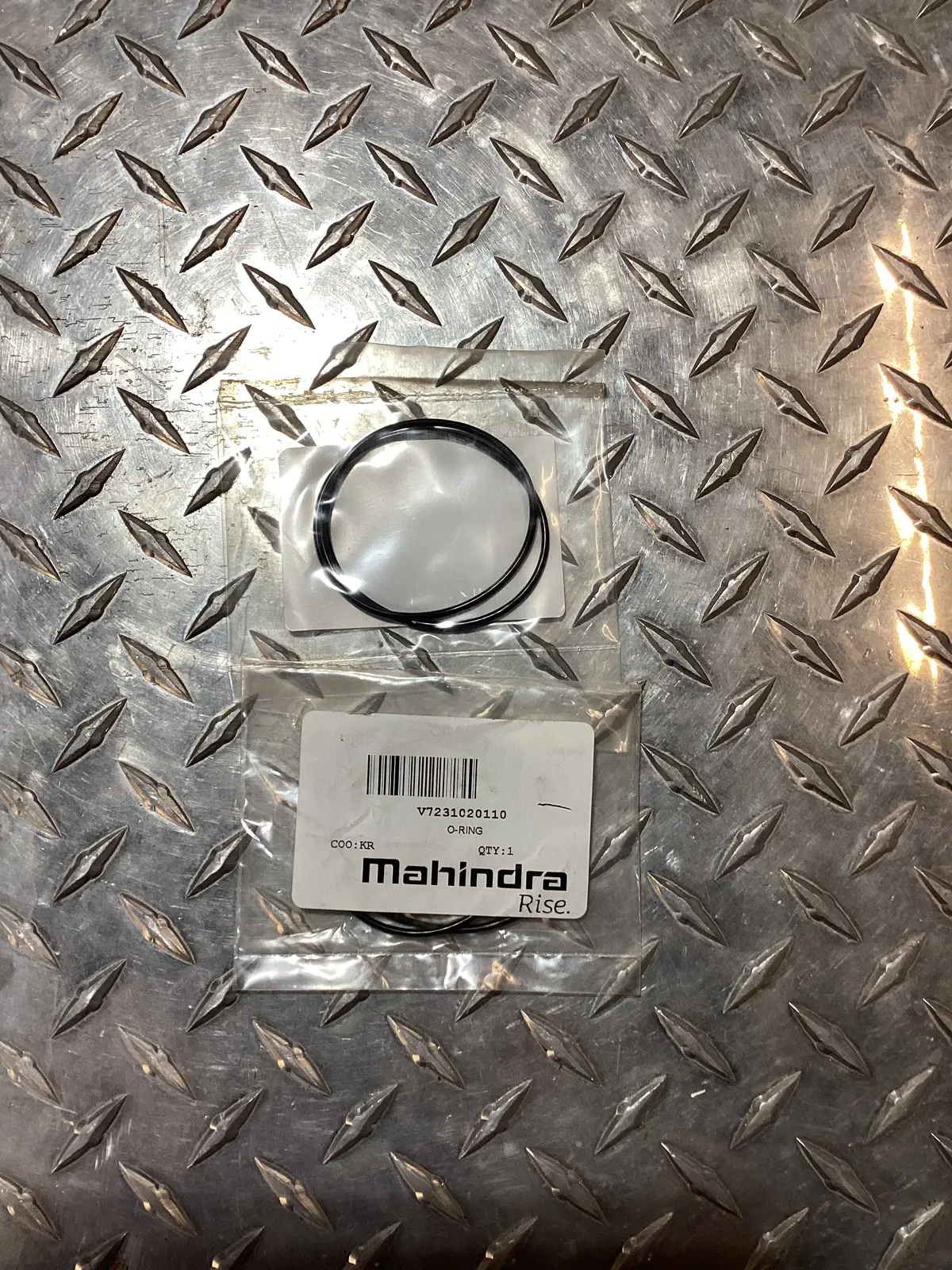 Tym/Mahindra O-Ring, S S110, V7231020110 1