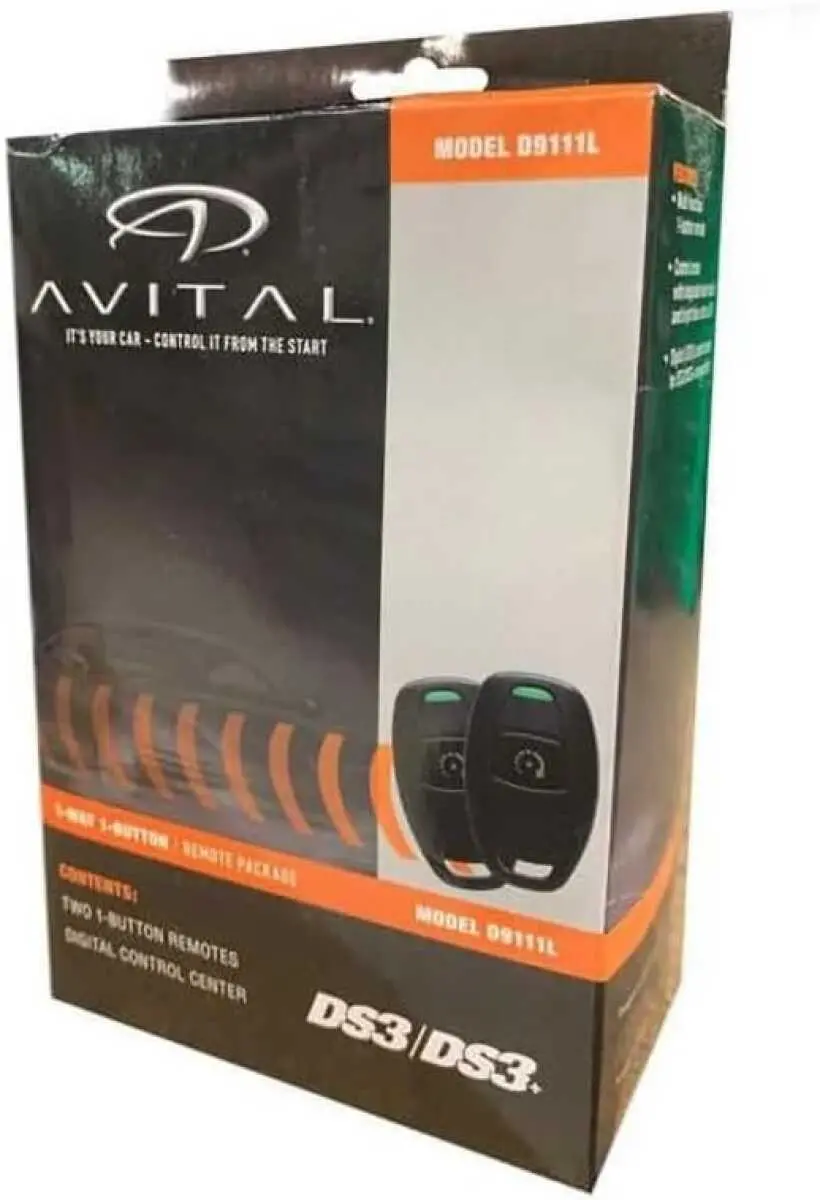 Avital 1-Way 1-Btn Rf Kit 1/4 Mile Range (D9111l) 1