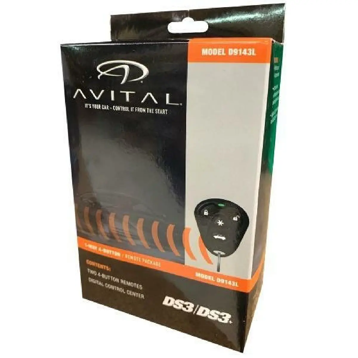 Avital D9143l 1-Way 4 Button Rf Range Extender Kit 1/4 Mile Range (D9143l) 1