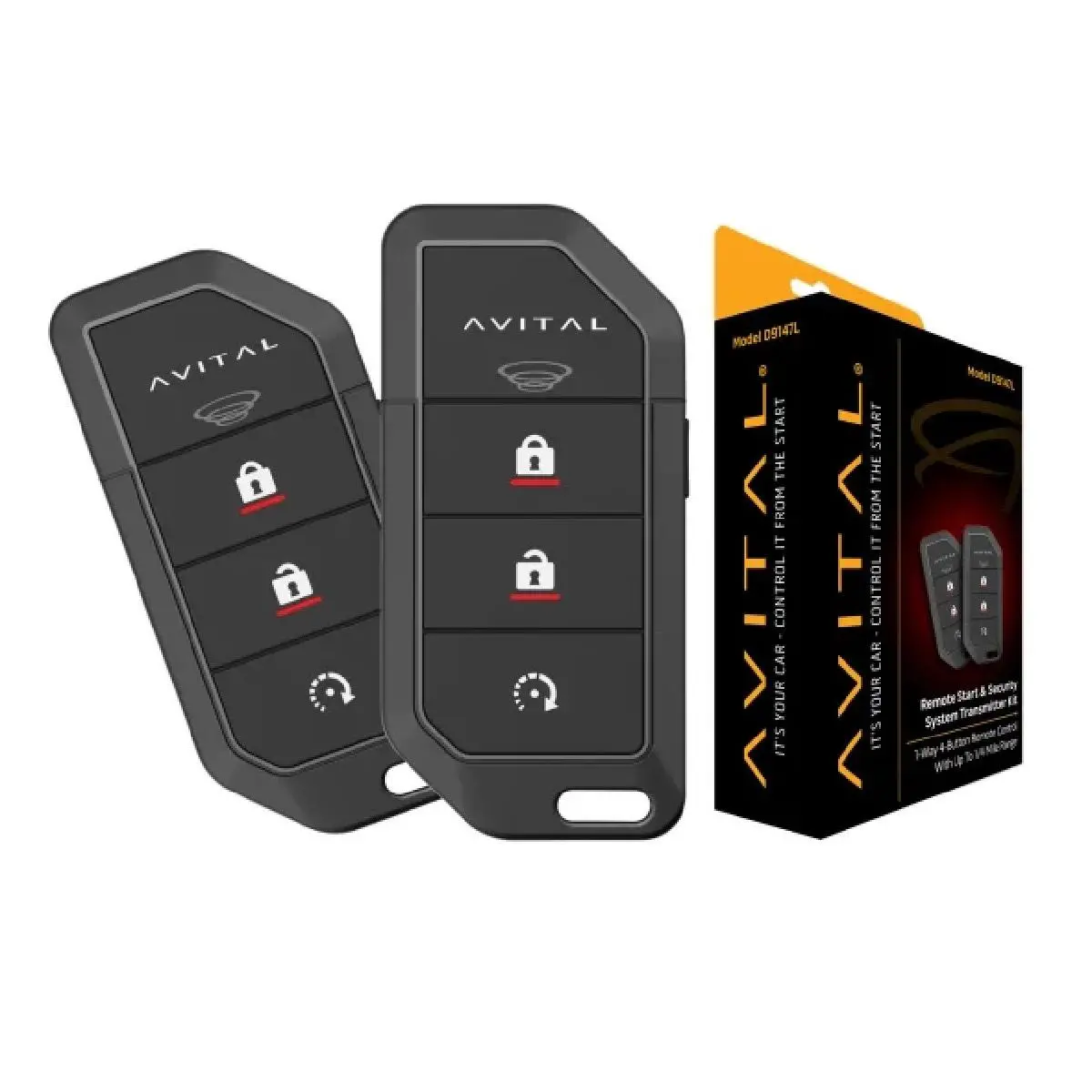 Avital 1 Way 4 Button Range Extender Rf Kit Ds3/Ds4 (D9147l) 1