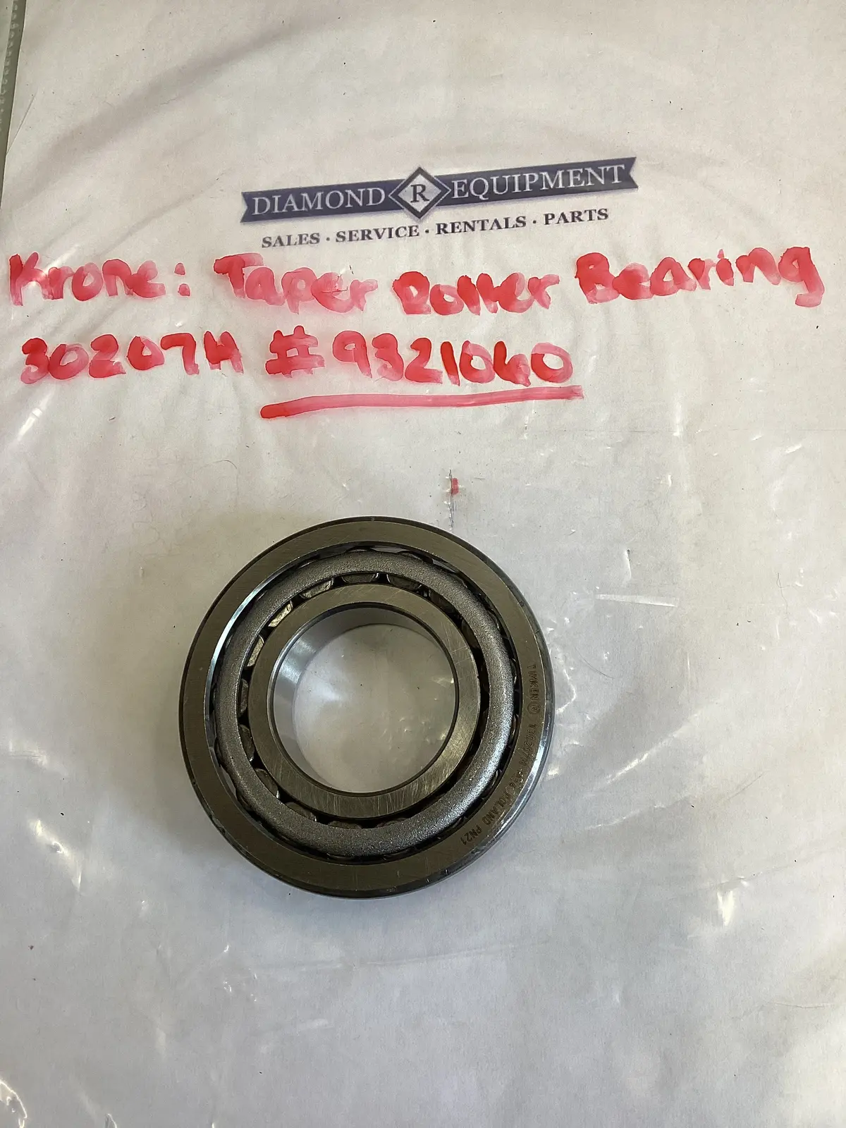 Krone: Taper Roller Bearing 30207A: #9321060 1