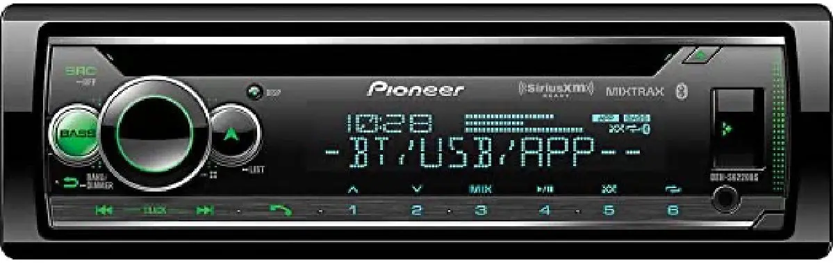 Pioneer In Dash W/ Bt, Usb, Siriusxm Ready (Dehs6220bs) 1