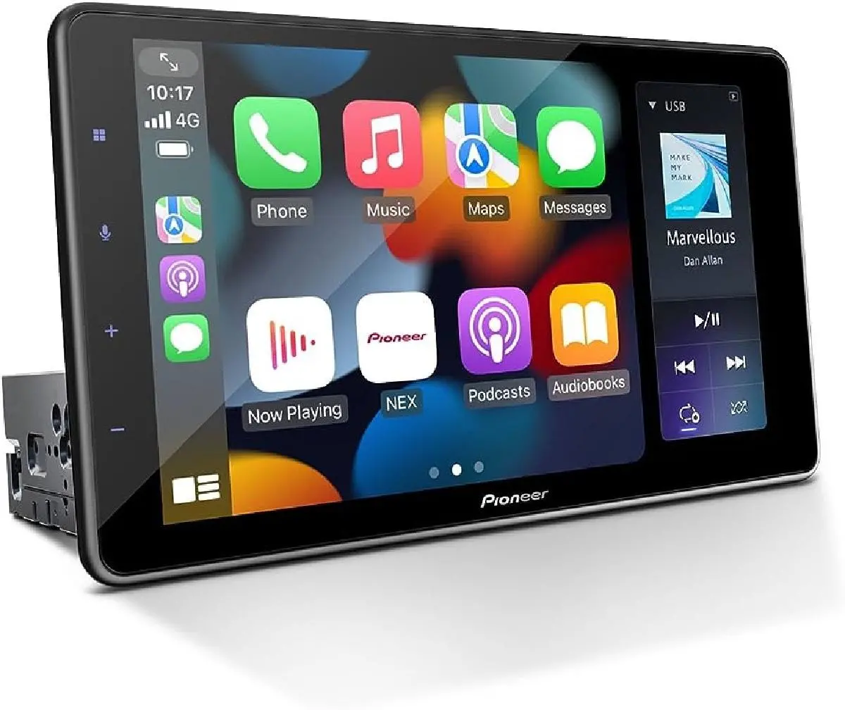 Pioneer 9" Single Din Mechless Wireless Apple Carplay & Android Auto (Dmhwt3800nex) 1