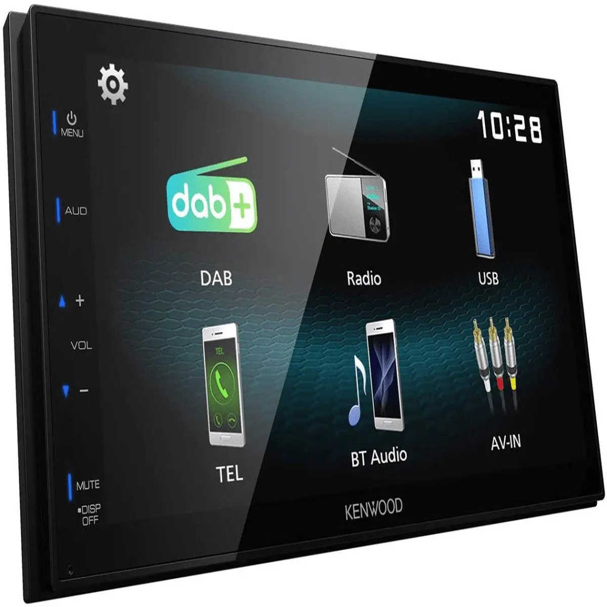 Kenwood 6.2" Double Din Mechless W/Bt (Dmx 125 Bt) 1