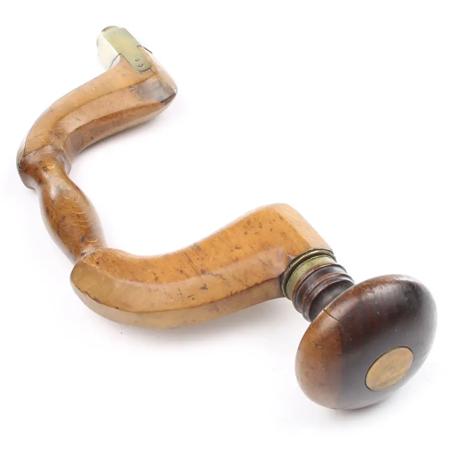 Sold - Thompson Brass Button Pad  Beech Brace 1