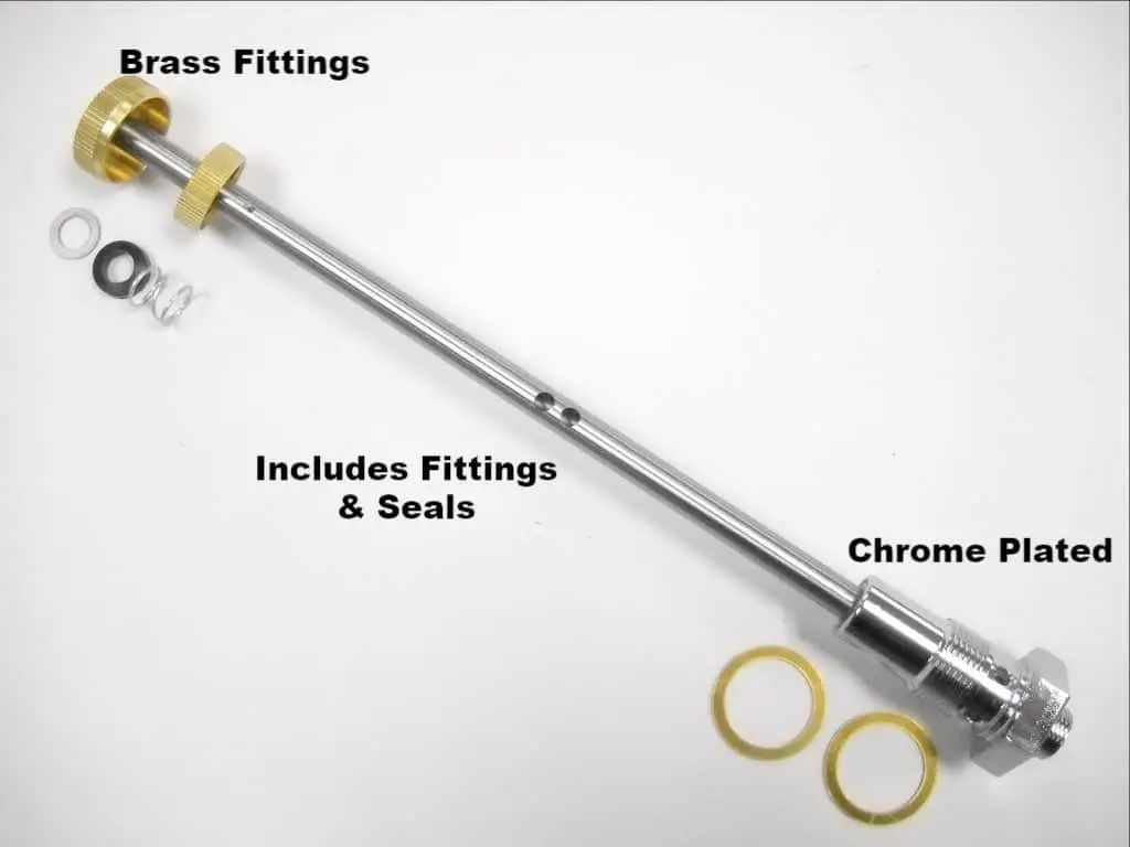 1950-1965 Panhead Fuel Valve Chrome & Brass 1
