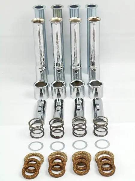 1948-1965 Panhead American Made Complete Chrome Push Rod Cover Kit 1