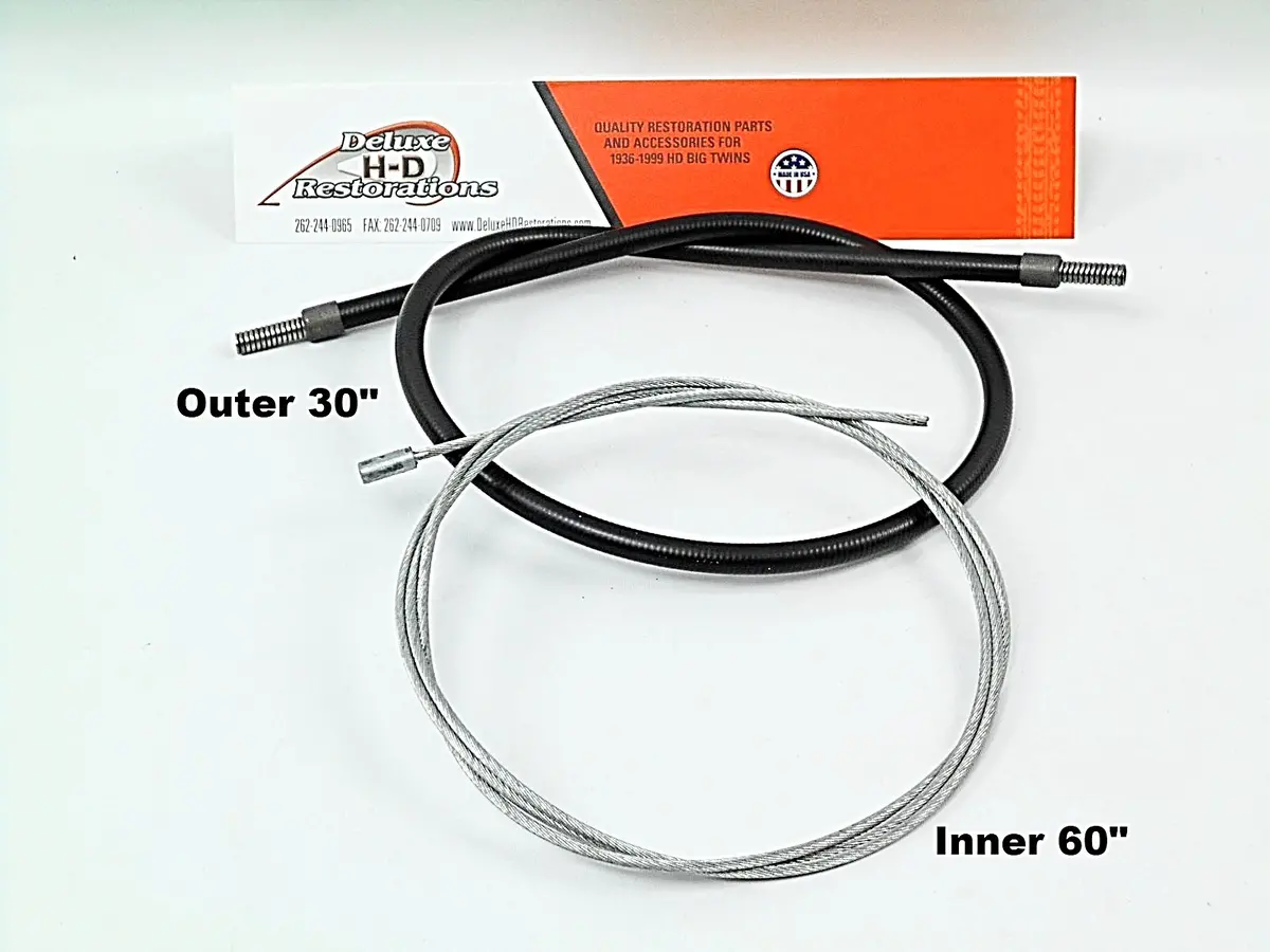 45073-51A Panhead Shovelhead Front Brake Cable Pvc Coated 1