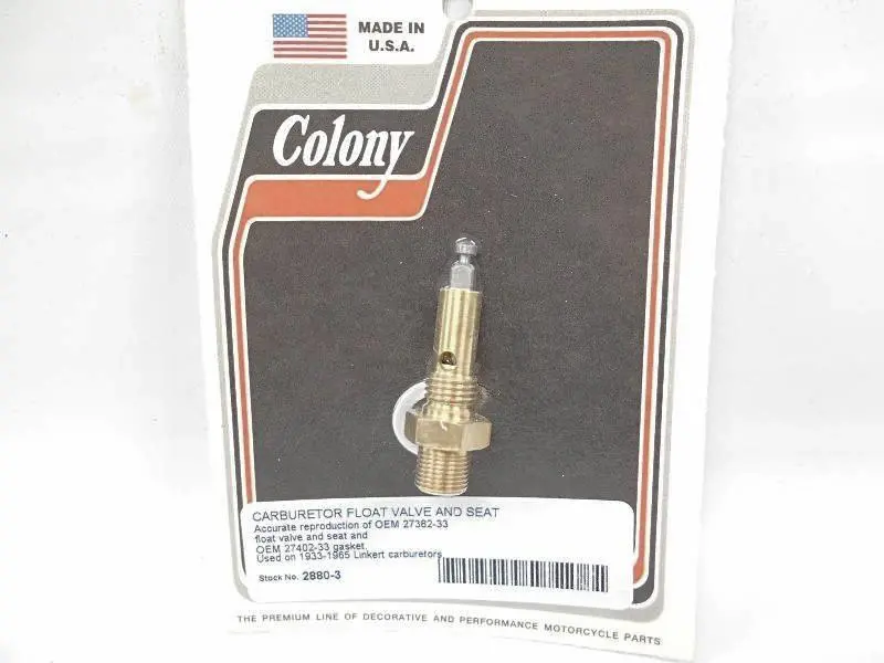 27382-33 Old 1273-33A Linkert Brass And Steel Float Valve Needle And Seat 1