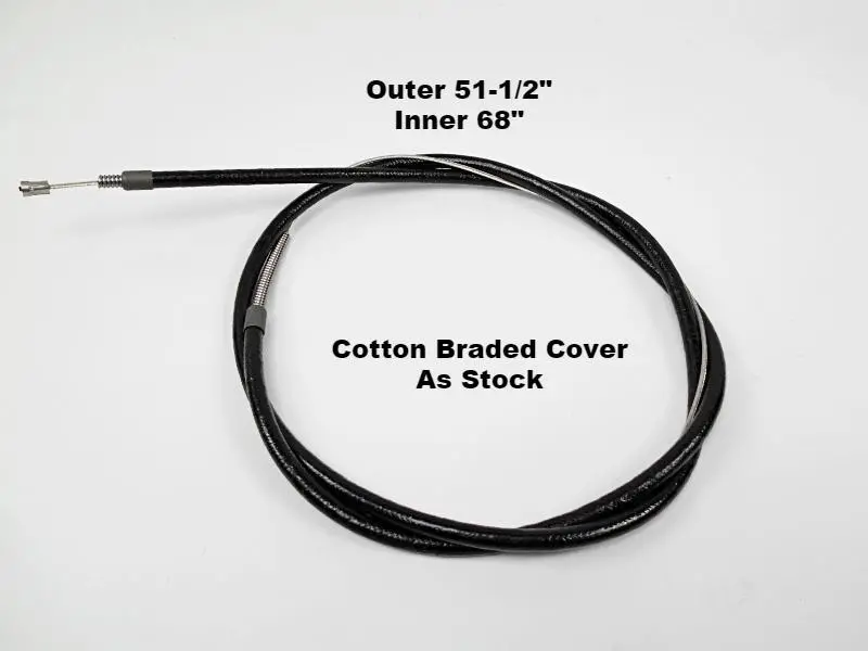 45085-30 Old 4143-30 Spring Fork Front Brake Cable Cotton Braid As Stock Usa 1