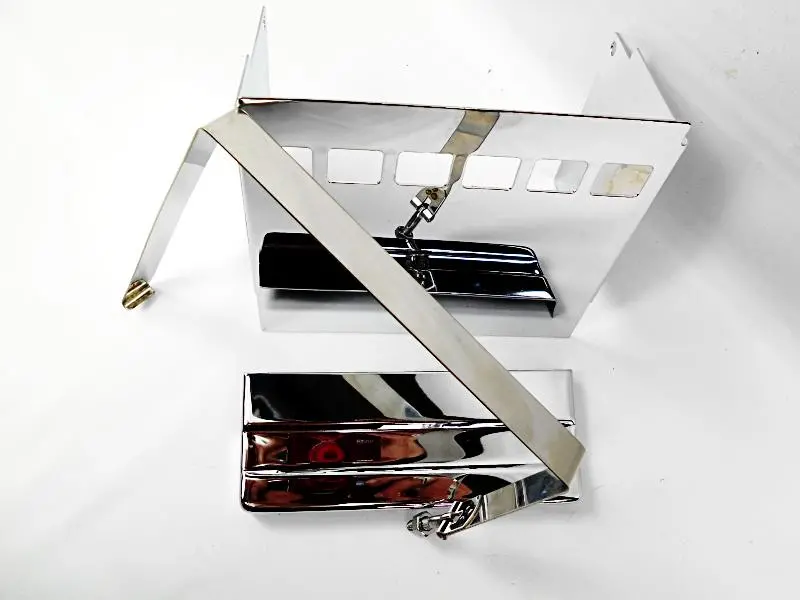 66070-83T 3 Piece Chrome Battery Cover Kit For Fxe Electric Start Shovelhead Models 1