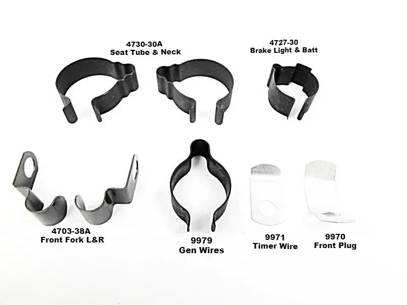 1938 To 1945 Knucklehead Wire Loom Retaining Clip Kit 1