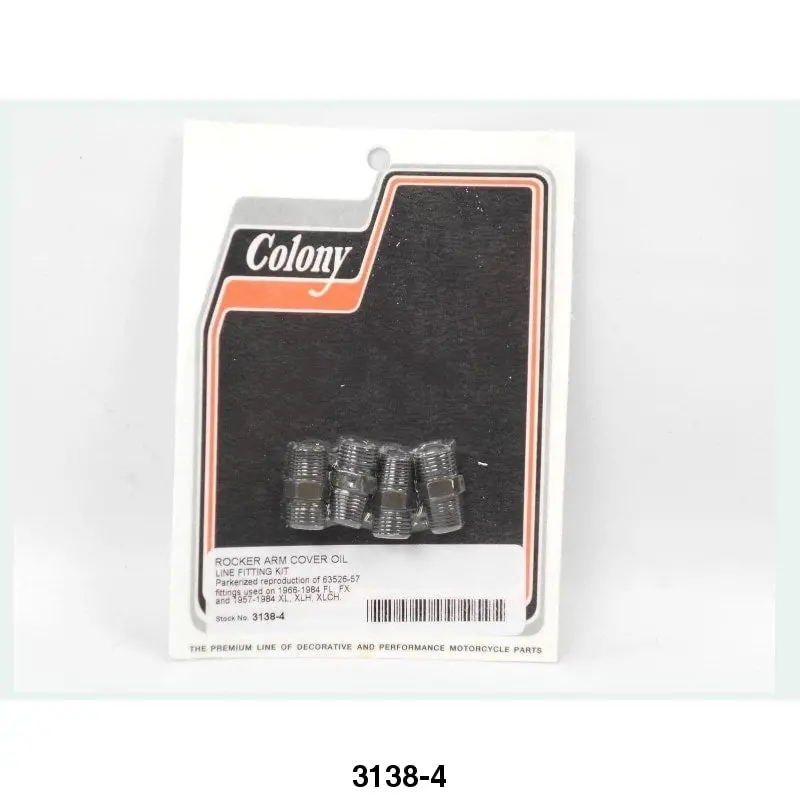 63526-57 Colony 3138-4 Oil Line Fitting Rubber Compression Kit Of 4 1