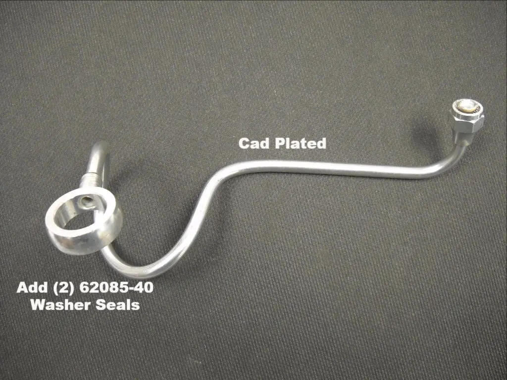 62355-48A 1949-1956 El, Fl Panhead Cad Plated Gas/Fuel Crossover Line Usa Made! 1