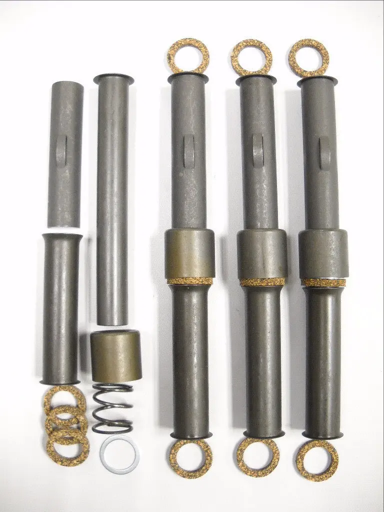 1940-1947 Complete Knucklehead Parkerized Push Rod Cover Kit Usa Made! 1