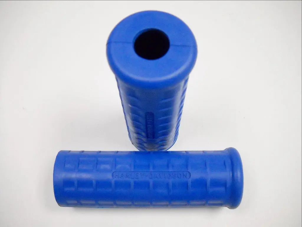 56212-53B Panhead Usa Made Blue Grips 1954-1961 Correct Small Hole 1