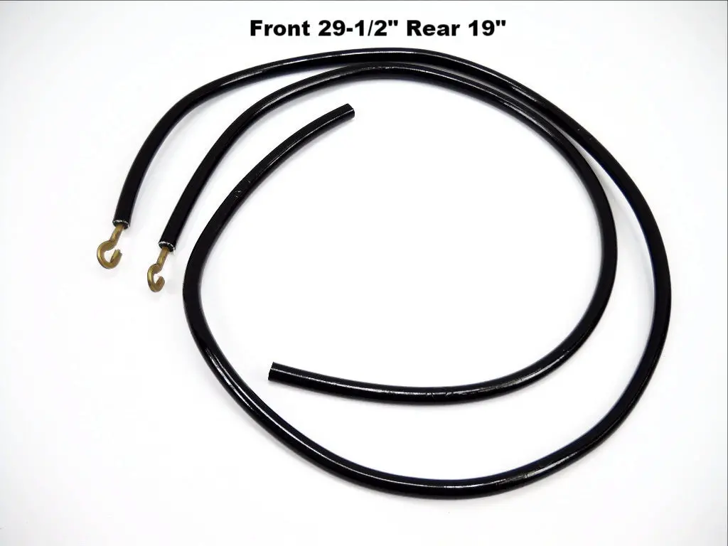 31966-36 Old 1595-36 Copper Core Cloth Covered Spark Plug Wires Usa Made 1