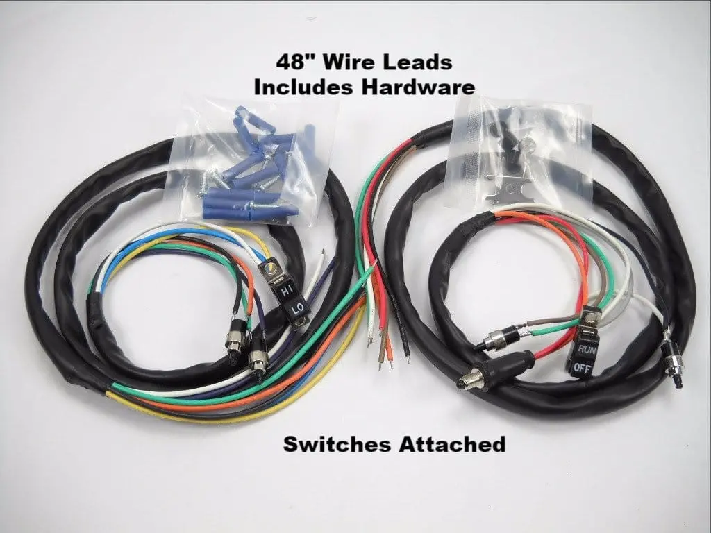 1972-1981 Shovelhead Left And Right Handlebar Wire Harness With Switches 1