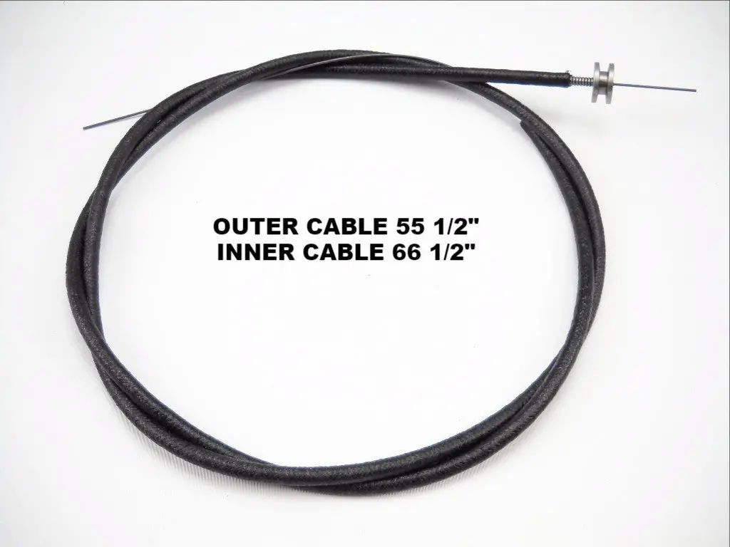 56628-49 Throttle And Spark Control Cloth Braided Cable Assembly Usa 1
