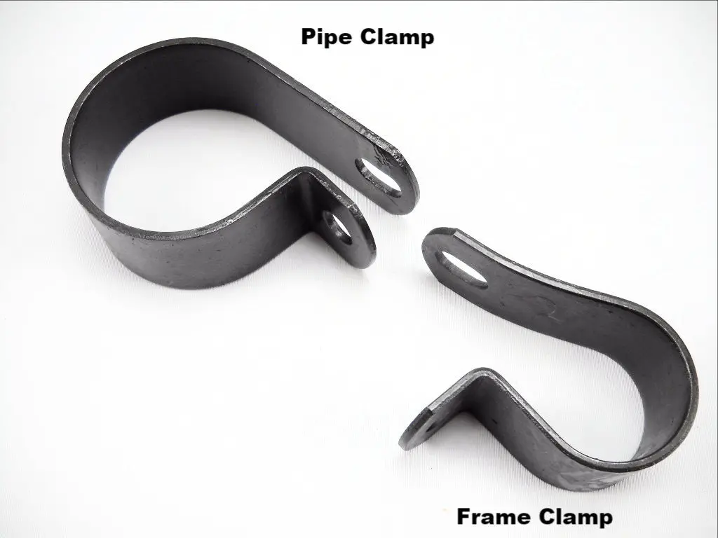 65512-37 Old 1063-37 Front Exhaust Pipe Clamps Kit Parkerized 1