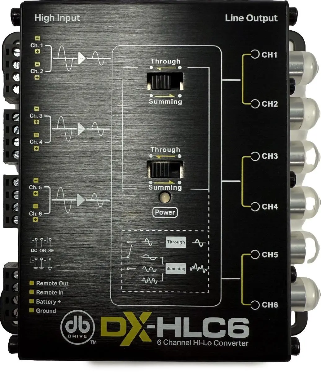 Db Drive 6 Channel High Low-Level Converter With Summing Capability (Dx-Hlc6) 1