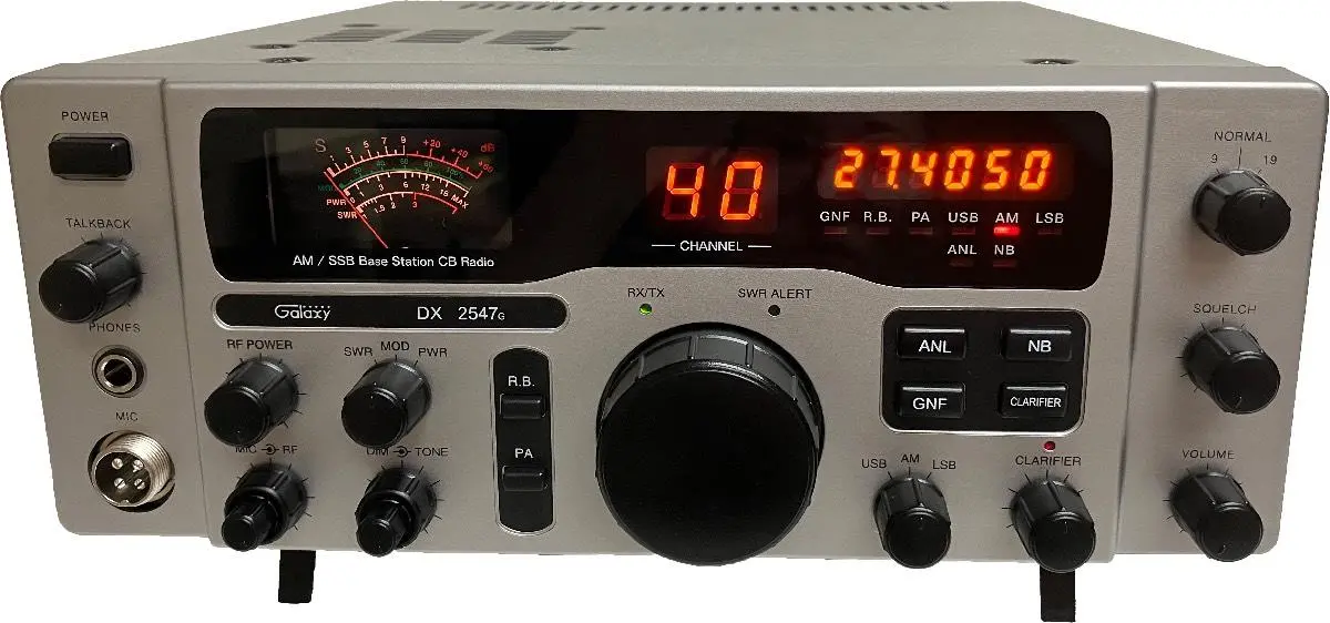 Galaxy Ssb/ Am Cb Base Station With Amber Lights Factory Repair Warranty Only (Dx2547g) 1