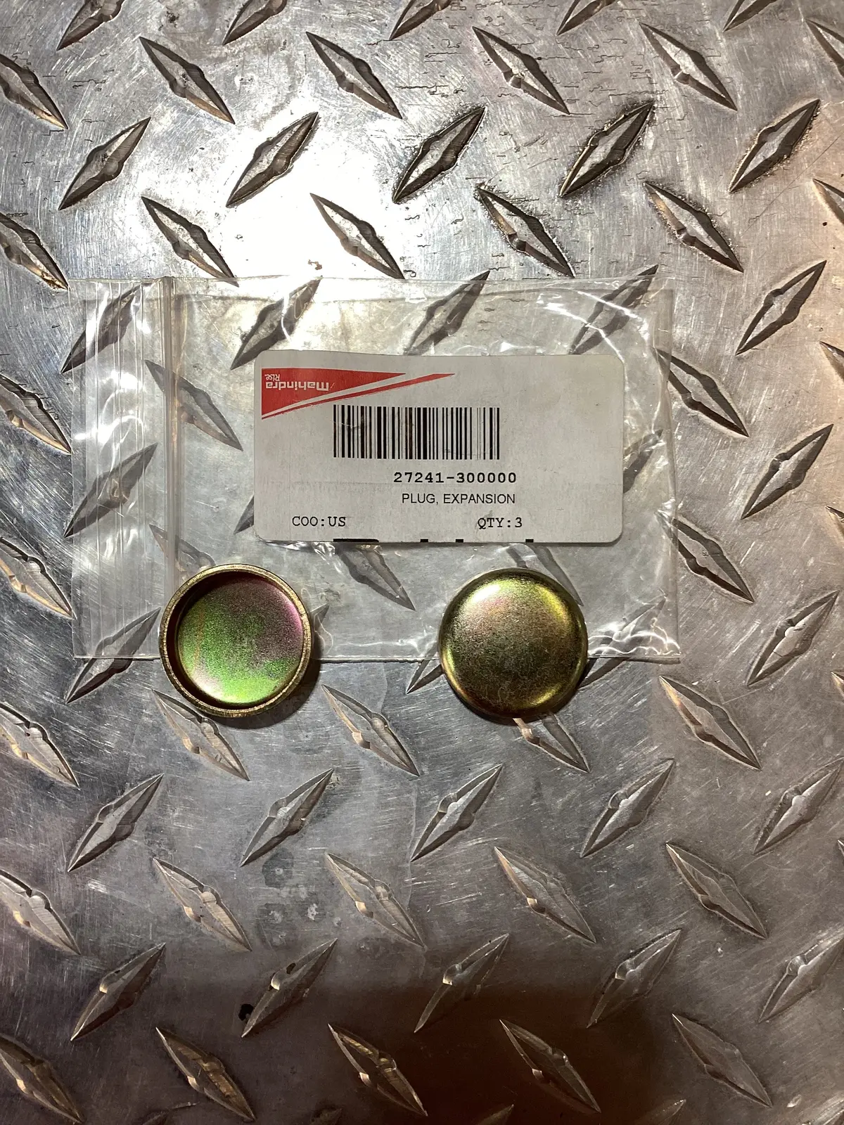 Tym / Mahindra Expansion Plug, 27241-300000 1