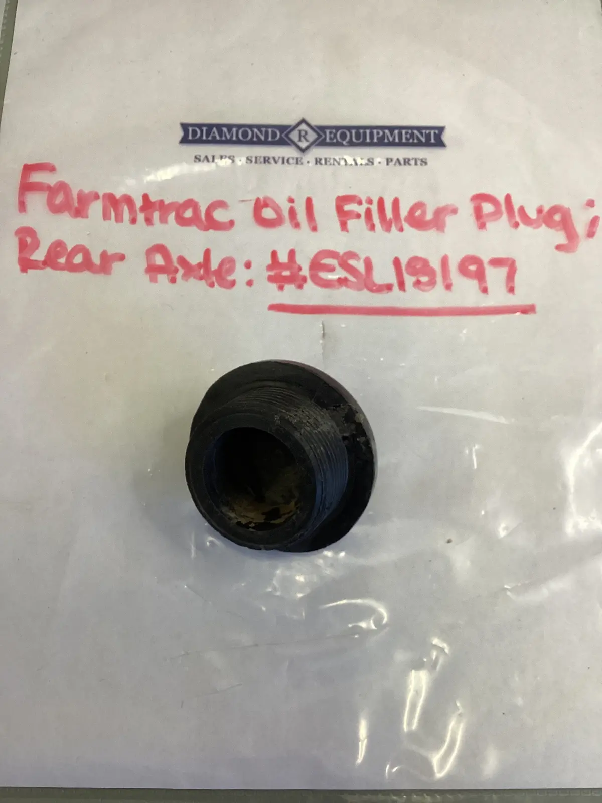 Farmtrac Oil Filler Plug; Rear Axle: #Esl15197 1