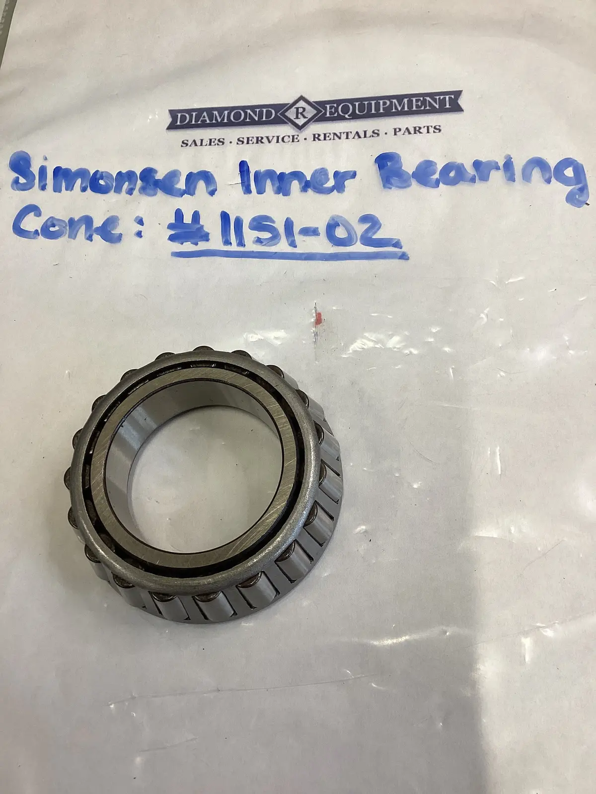 Simonsen Inner Bearing Cone: #1151-02 1