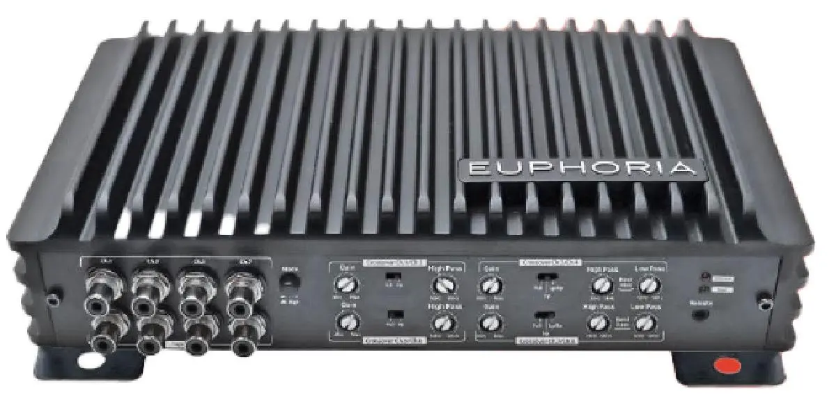 Euphoria 125 Watts X 8 @ 4 Ohm Class D 8 Channel Amplifier (Ea8.1200) 1