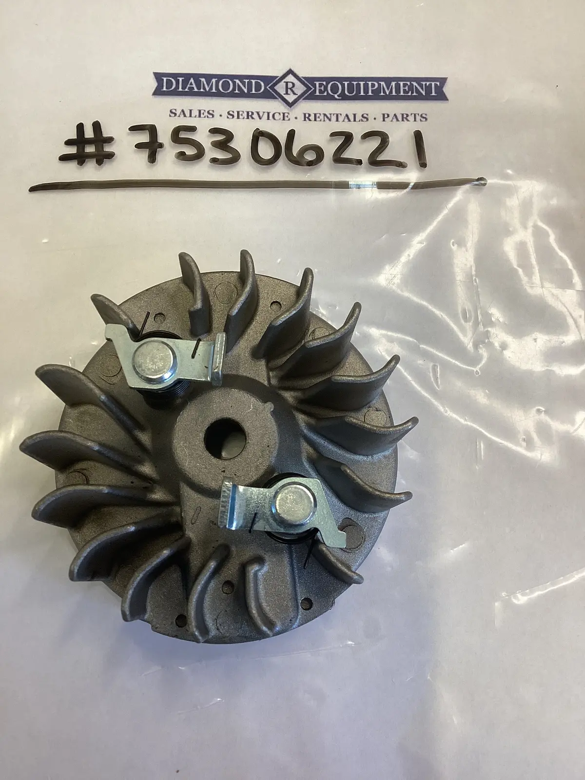 Genuine Parts Trimmer Flywheel: #75306221 1