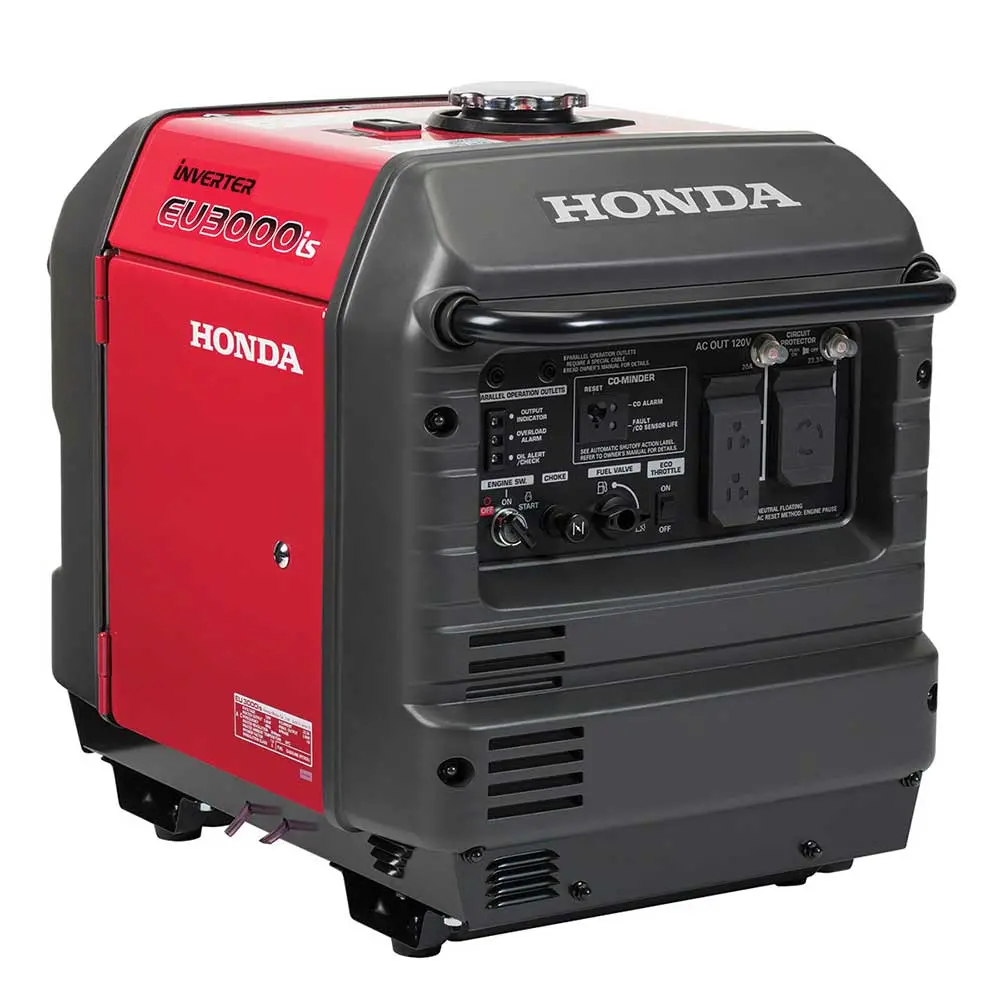 Honda Eu3000is 3,000 Watt Portable Gas Powered Inverter Generator W/ Co-Minder 1