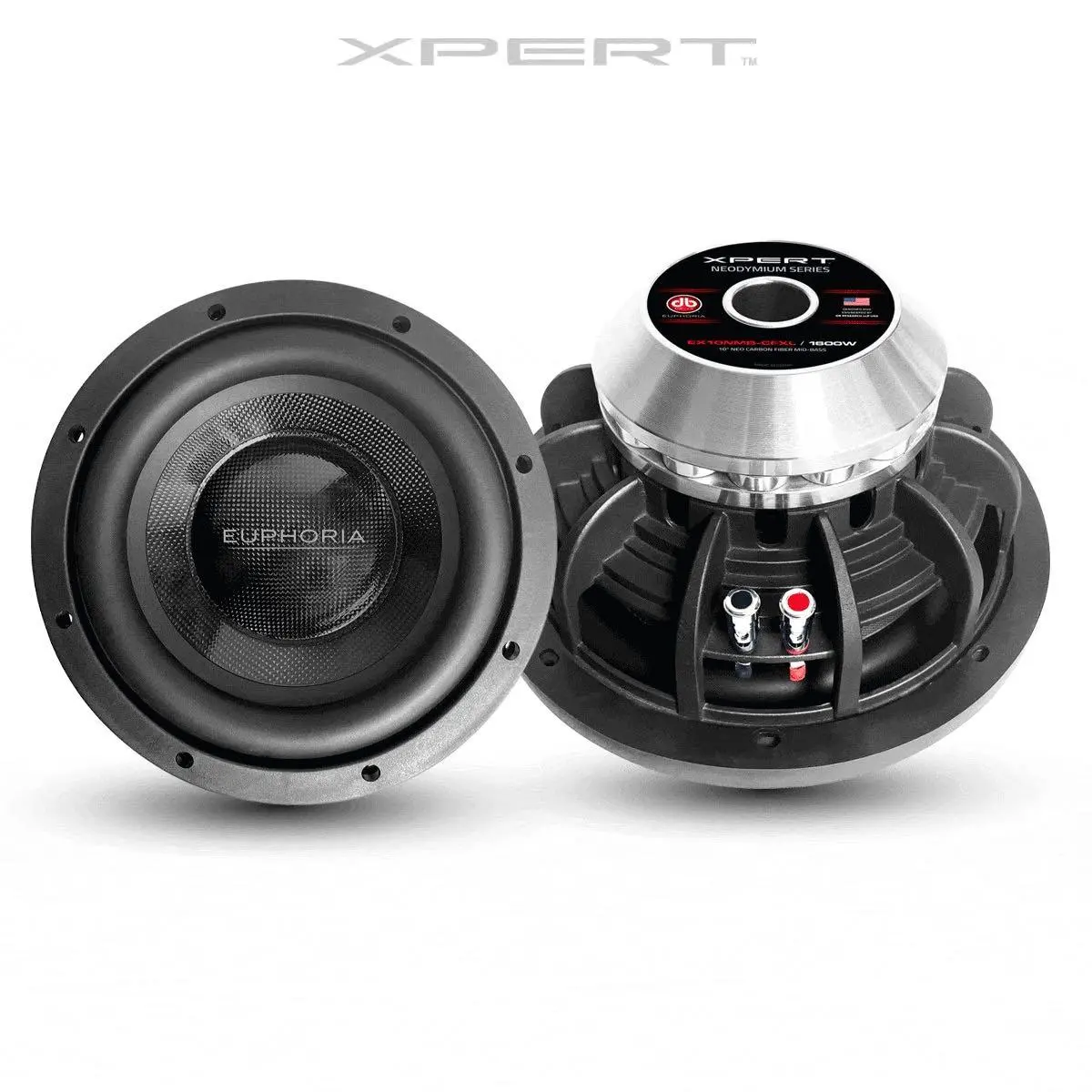 Xpert Euphoria 10" Limited Edition Carbon Fiber 10" Midbass With 3" Voice Coil (Ex10nmb-Cfxl) 1