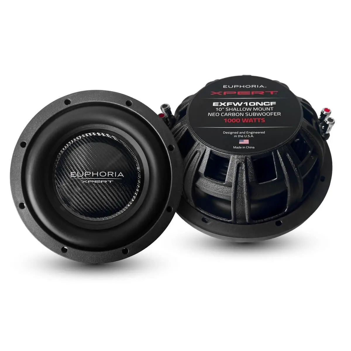 Xpert Euphoria 10" Slim Carbon Fiber Neo Magnet Woofer (Exfw10ncf) 1