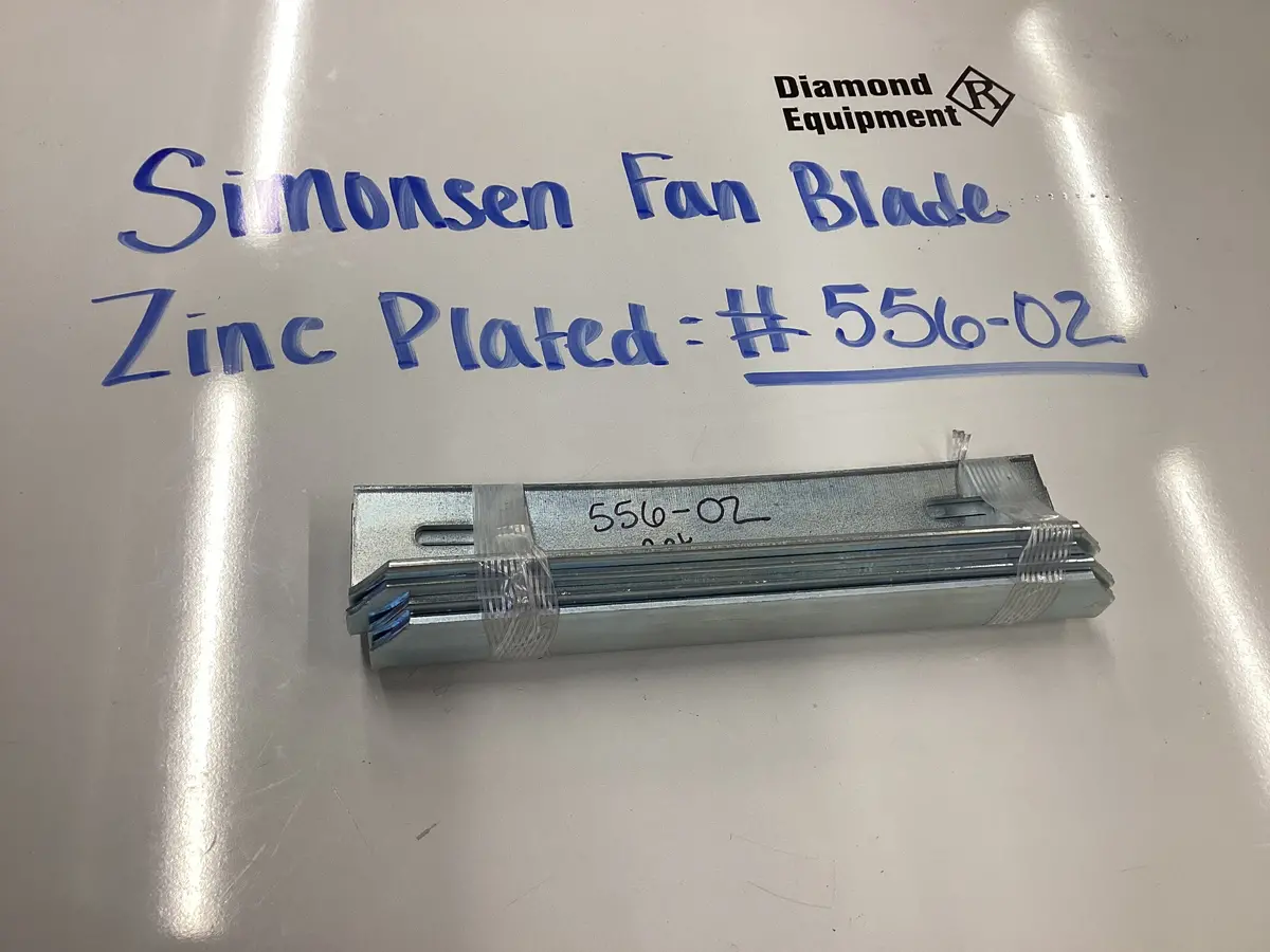 Simonsen Fan Blade Zinc Plated: #556-02 1