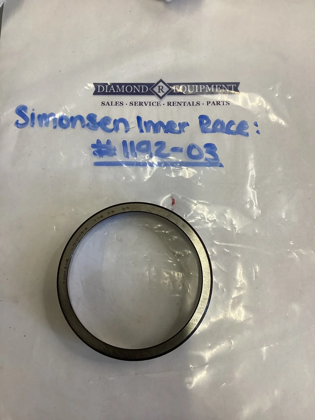 Simonsen Inner Race: #1192-03 1
