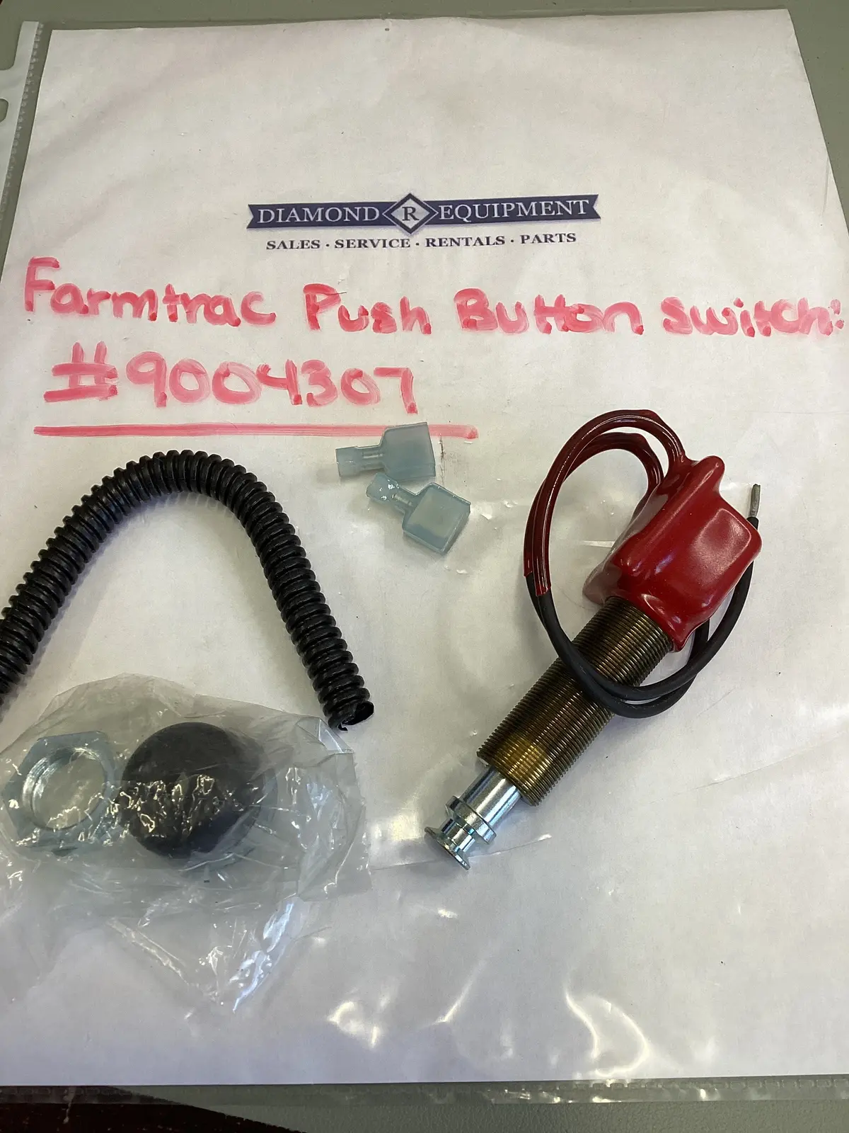 Farmtrac Push Button Switch: #9004307 1