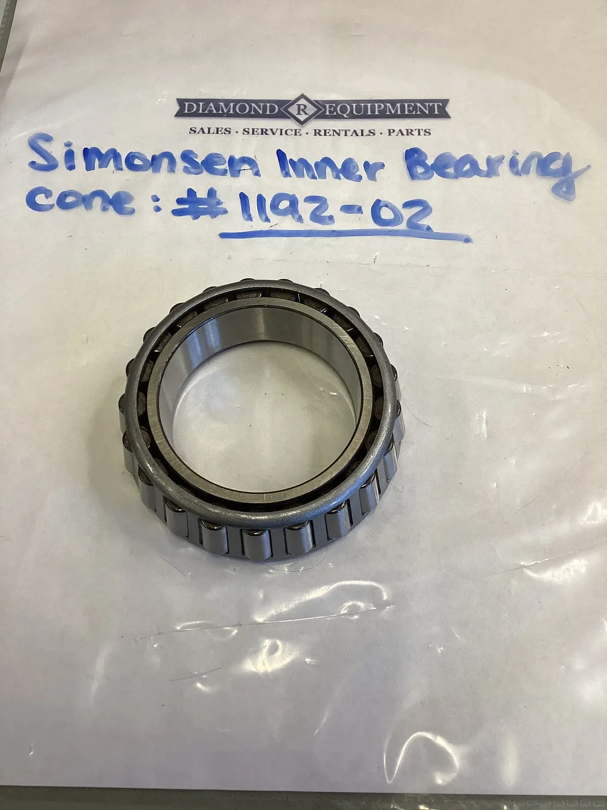 Simonsen Inner Bearing Cone: #1192-02 1