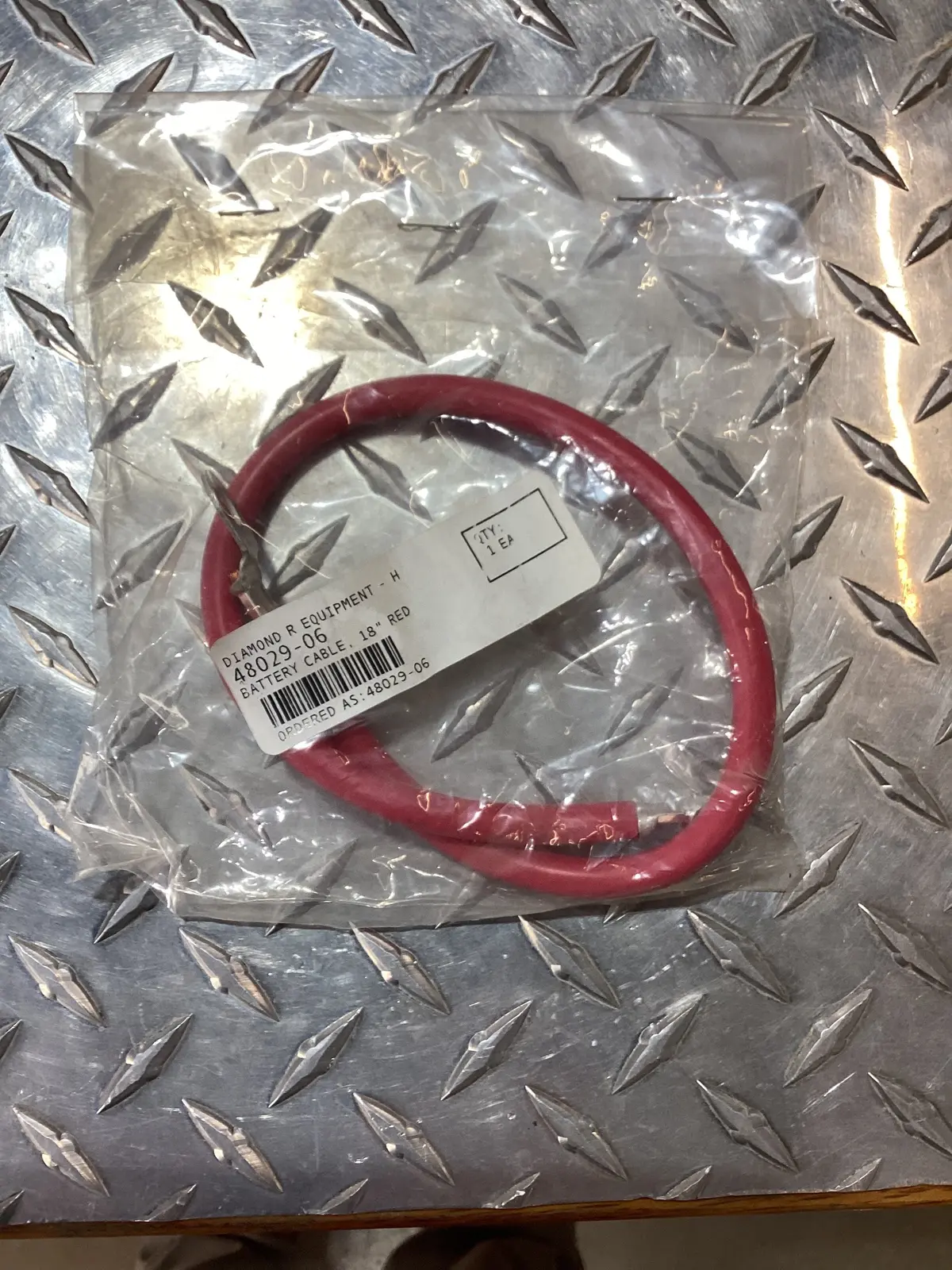 Scag 18” Positive Battery Cable, 48029-06 1