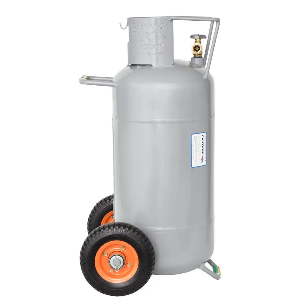 Flame King Ysn40hog 40 Lbs Horizontal/Vertical Propane Cylinder W/Opd W/Wheels 1
