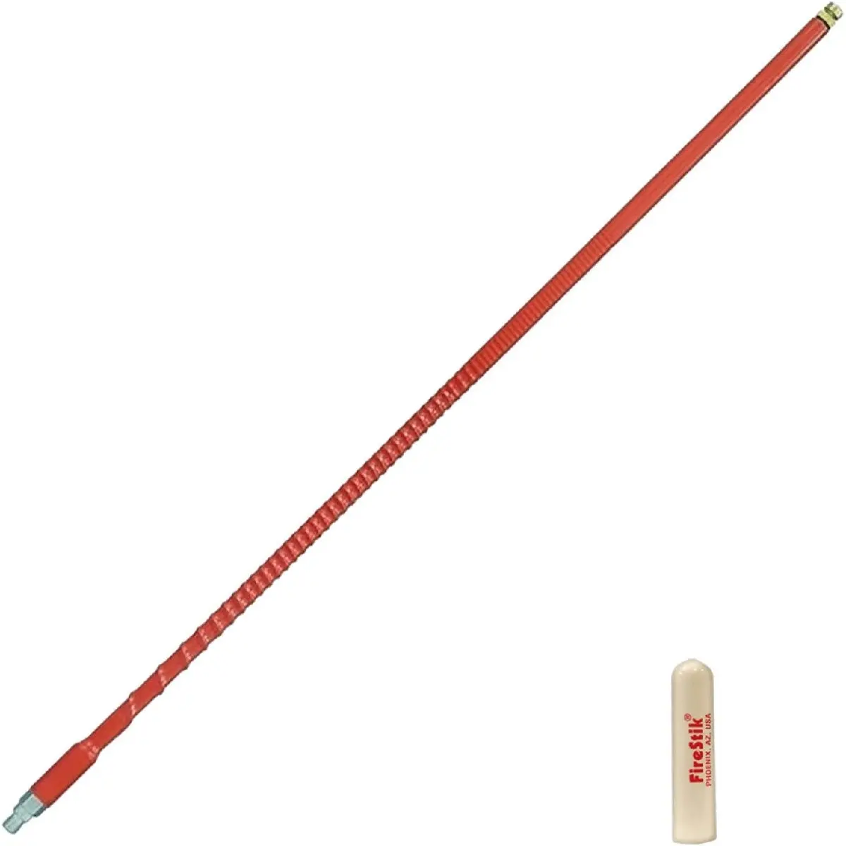 Firestik Tuneable Tip Fiberglass Antenna 5' Red (Fs5r) 1