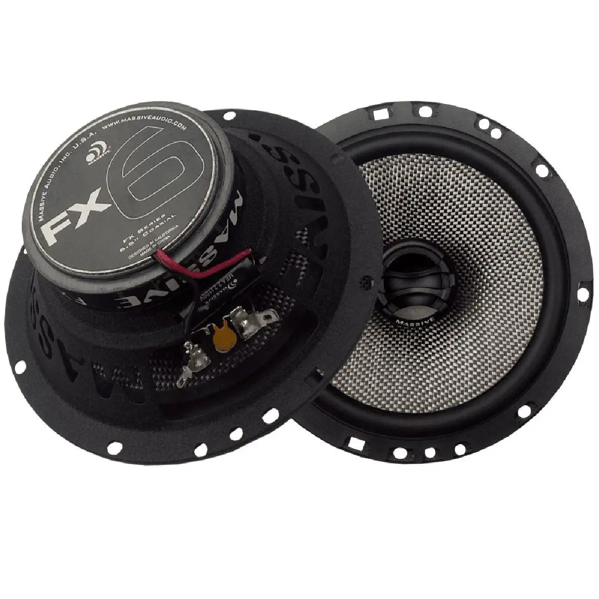 Massive Audio 6.5" 150 Watt 2 Way Speakers (Fx6) 1