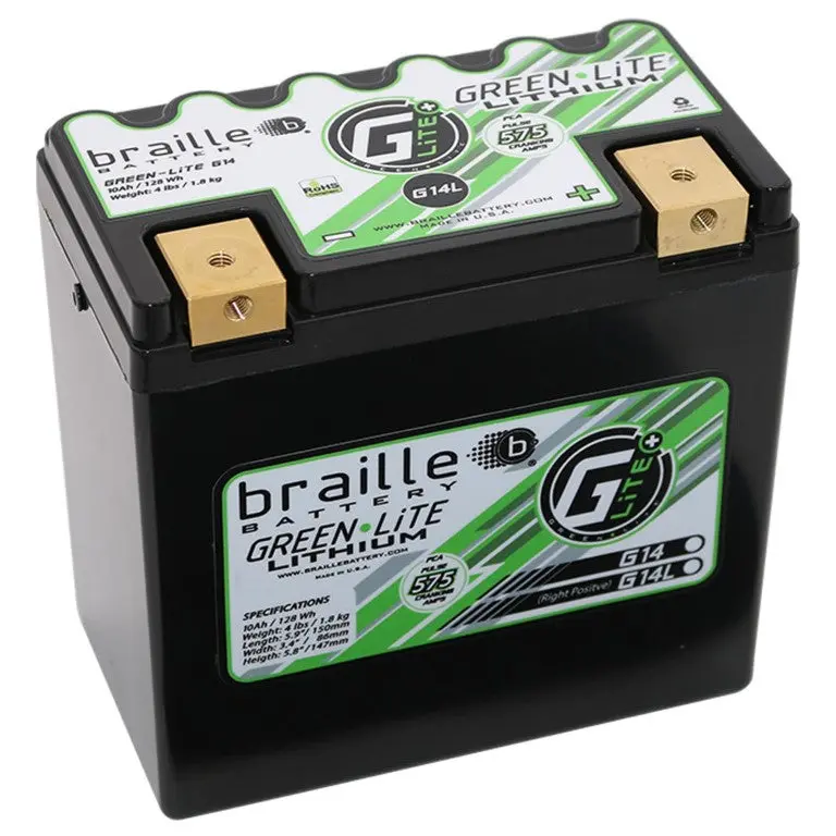 G14s Lithium Green Lite Motorsports 12 Volt Battery 1