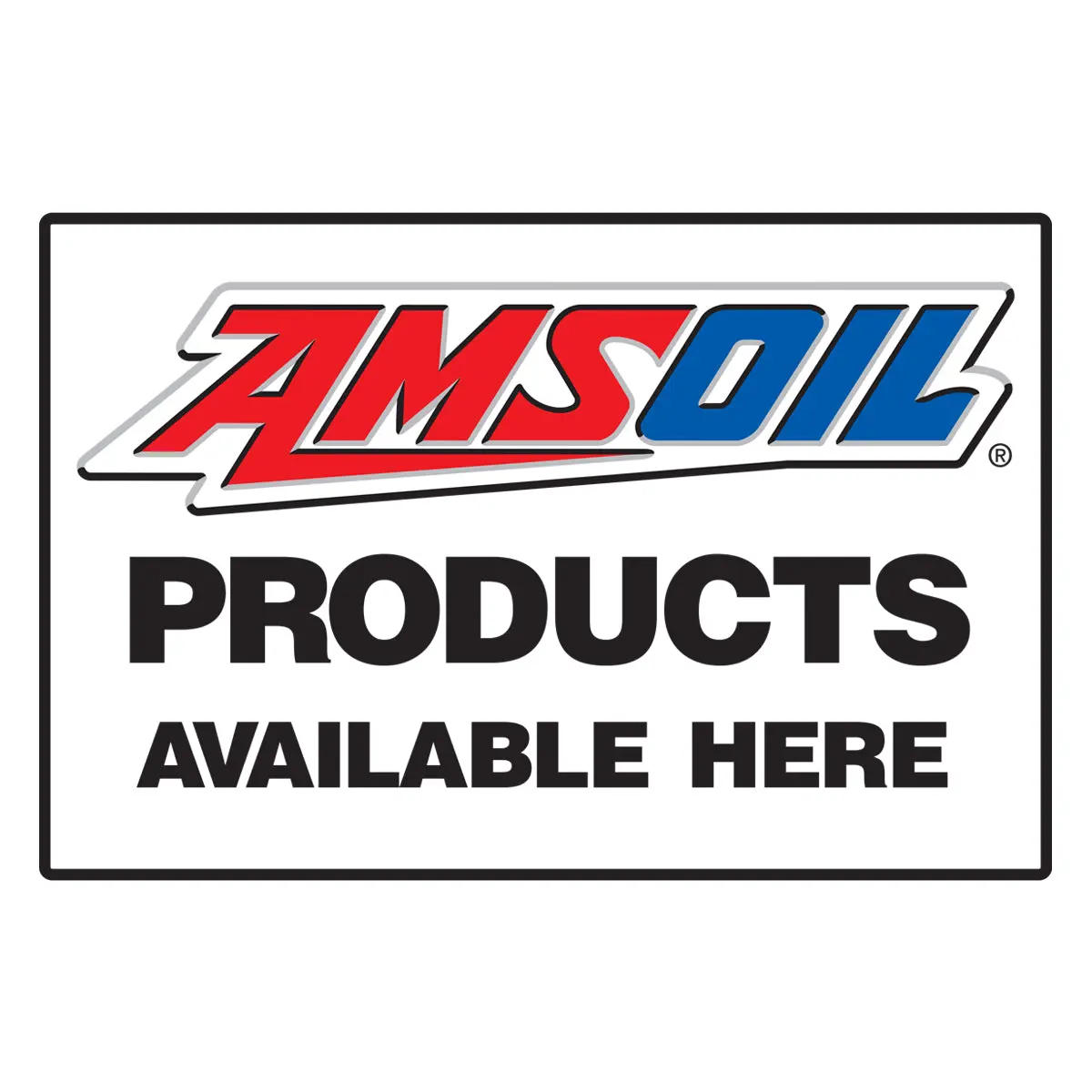 Amsoil Sticker 23''X15'' Amsoil Here - G3780 1