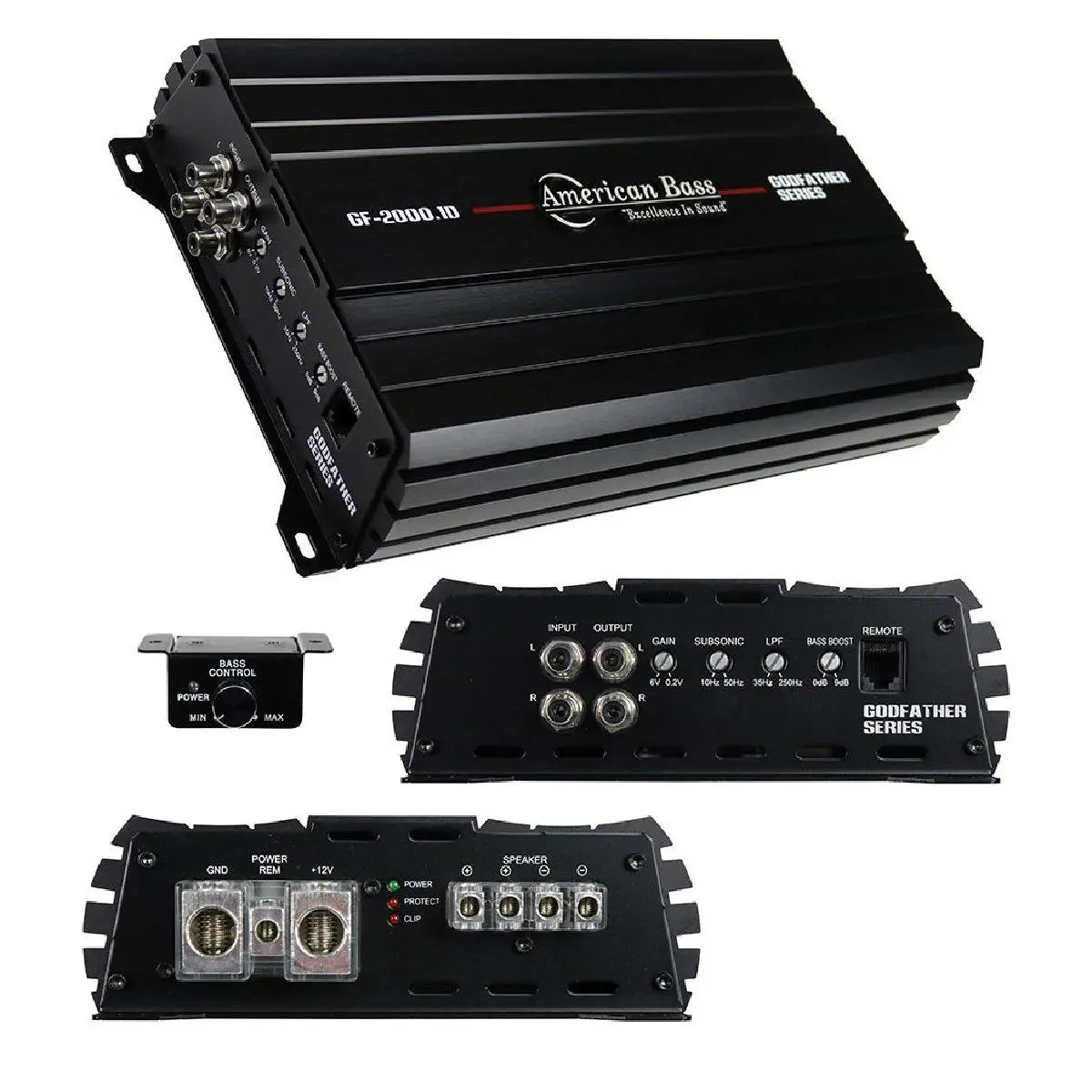 American Bass 4000 Watt Mono Block Amplifier (Gf20001d) 1