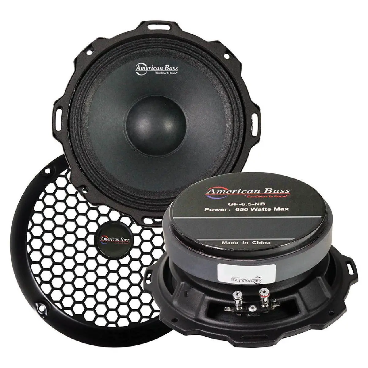 American Bass 6.5" Midrange Speaker (Gf65nb) 1