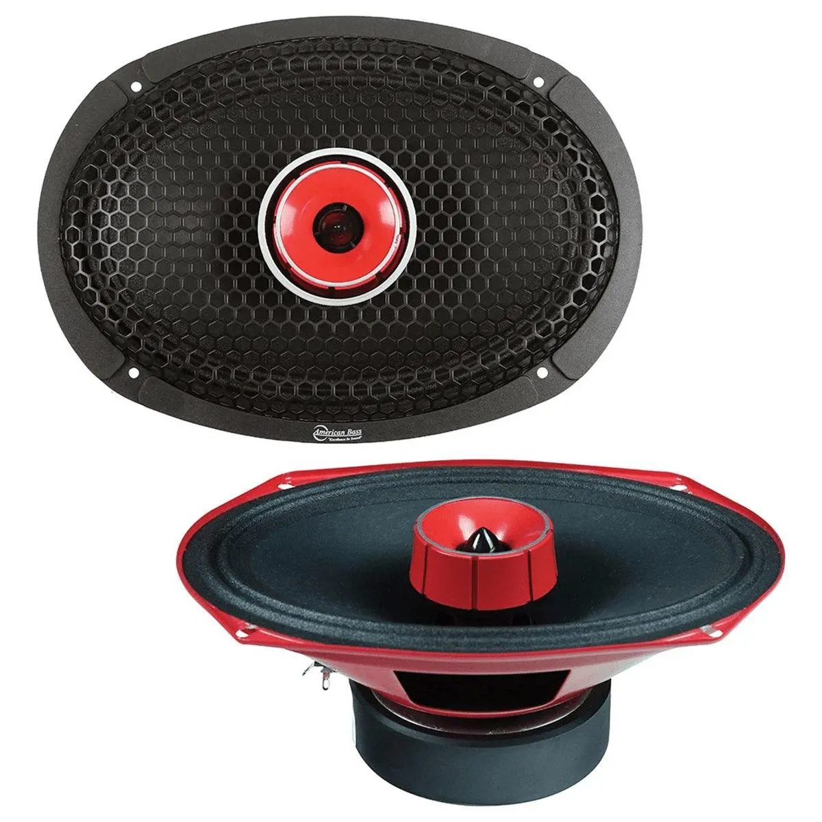 American Bass Godfather 280 Watt 6X9" Midrange With Tweeter Sold As Pair (Gf69mh) 1