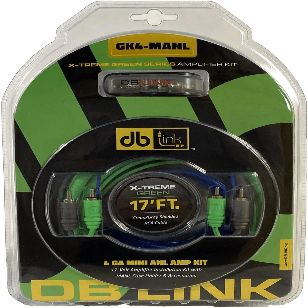 Db Link 4 Gauge Green Xtreme Amp Kit (Gk4manl) 1
